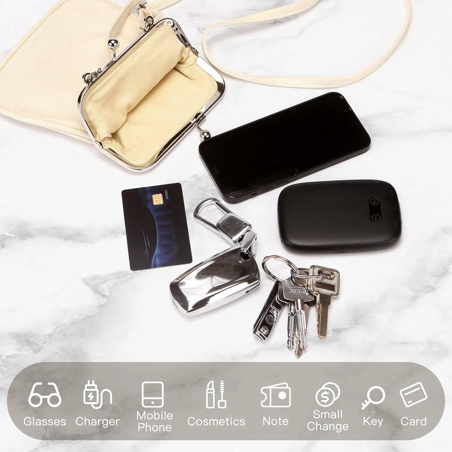 Wild & Bold Small Crossbody Bags For Women Cross Body Purses Mini Cell Phone Shoulder Bag