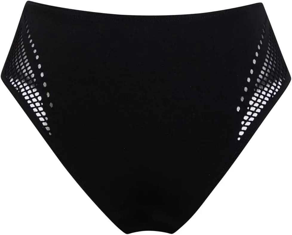 Wolford Zone Beach Brief for Women Bikini Bottom Mid-Rise Silhouette Moderate Back Coverage Shaping Technology