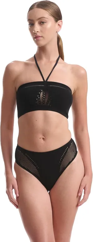 Wolford Zone Beach Brief for Women Bikini Bottom Mid-Rise Silhouette Moderate Back Coverage Shaping Technology