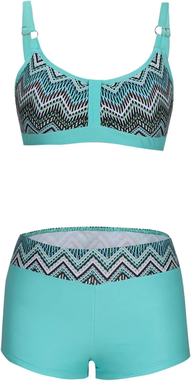 Women Bikini Sets Floral Print Strappy Back Set Two Piece Swimsuits Bathing Suits Summer Beach Swimwear