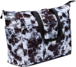 Women Ladies Weekender Bag Muti-pockets Overnight Carry-on Duffel Travel Gym Tote Luggage Duffle with Trolley Sleeve