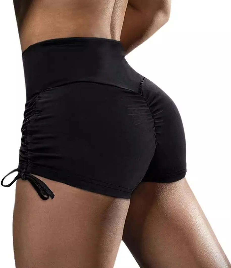 Women Workout Impact Shorts Women's Hip Lifting High Waisted Tummy Tightening Leggings High Waisted Butt Sculpting