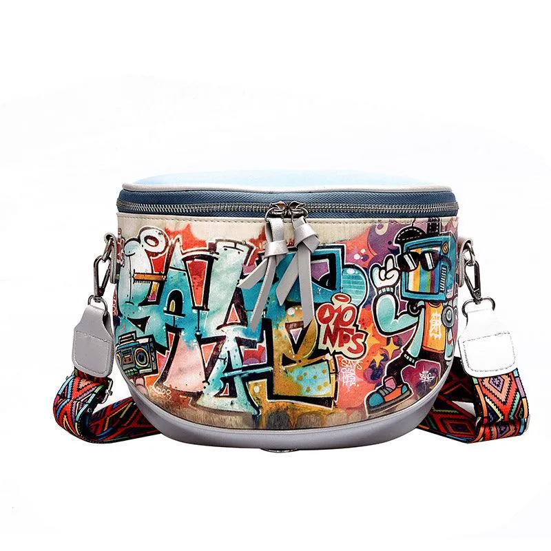 Women's Bag Wide Band Waist Bag Letter Single Shoulder Diagonal Bag Backpack