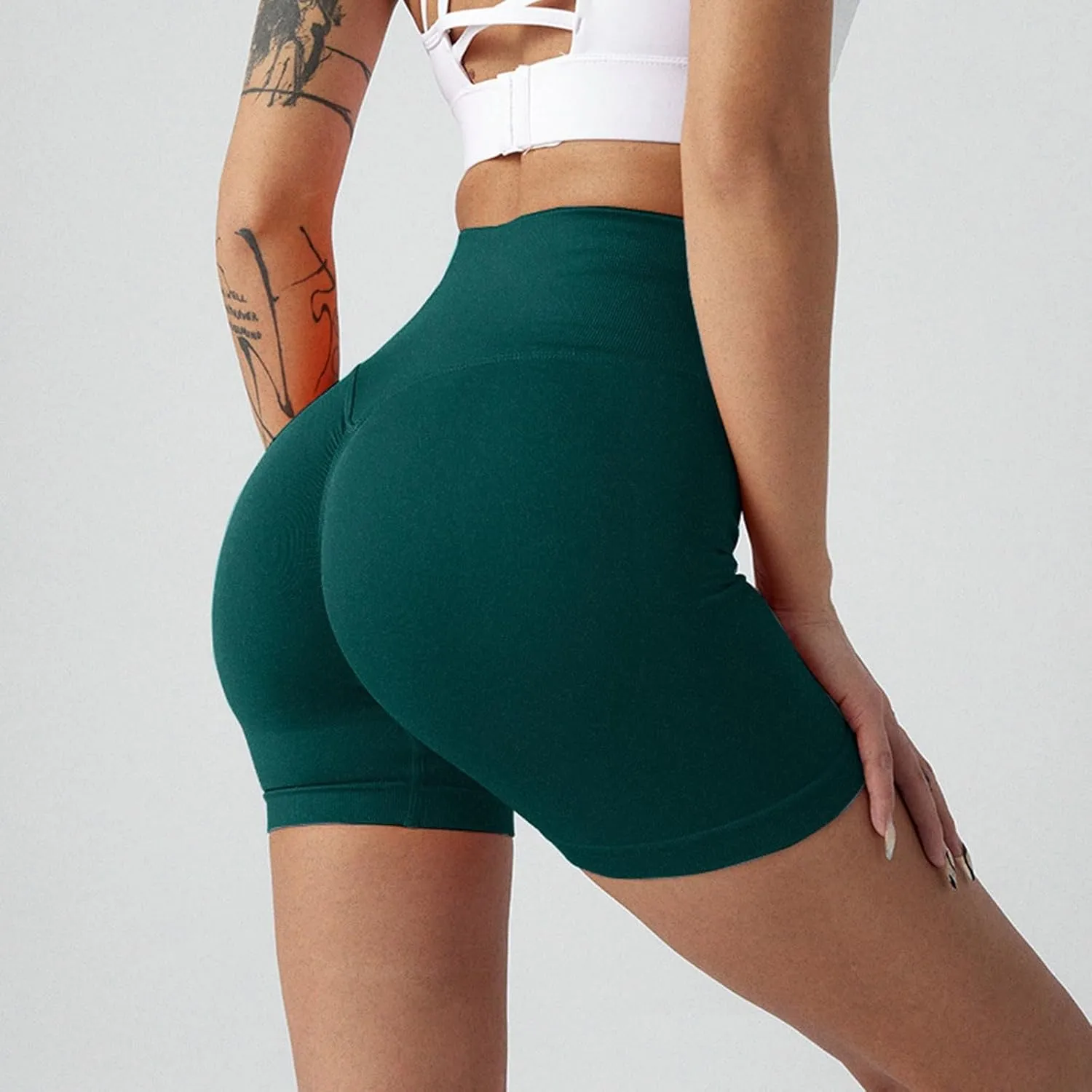 Women's Naked Feeling Biker Shorts Women's Sports Shorts Buttocks Lifting Yoga Fitness Casual Yoga Pants Workout