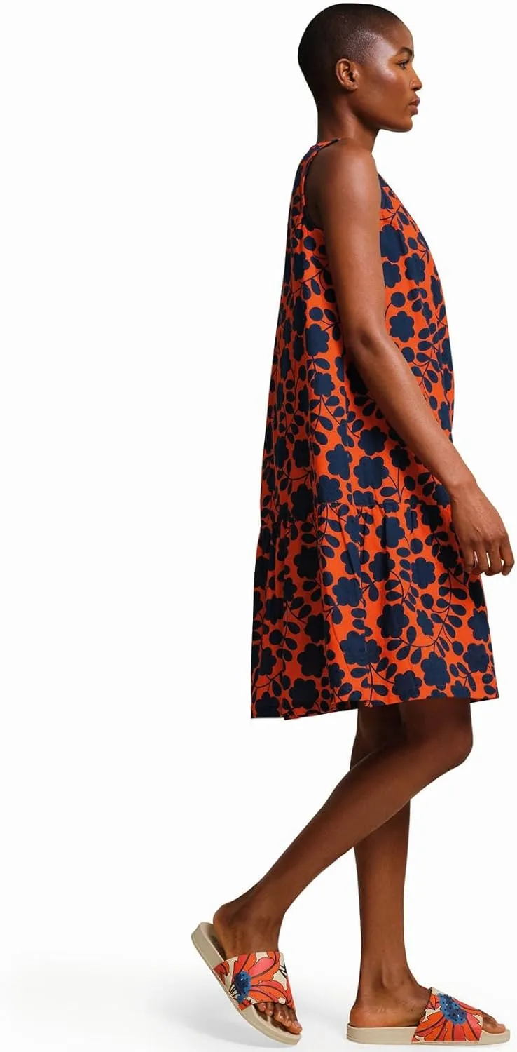 Womens Orla Kiely Bold Pattern Above The Knee Summer Beach Dress