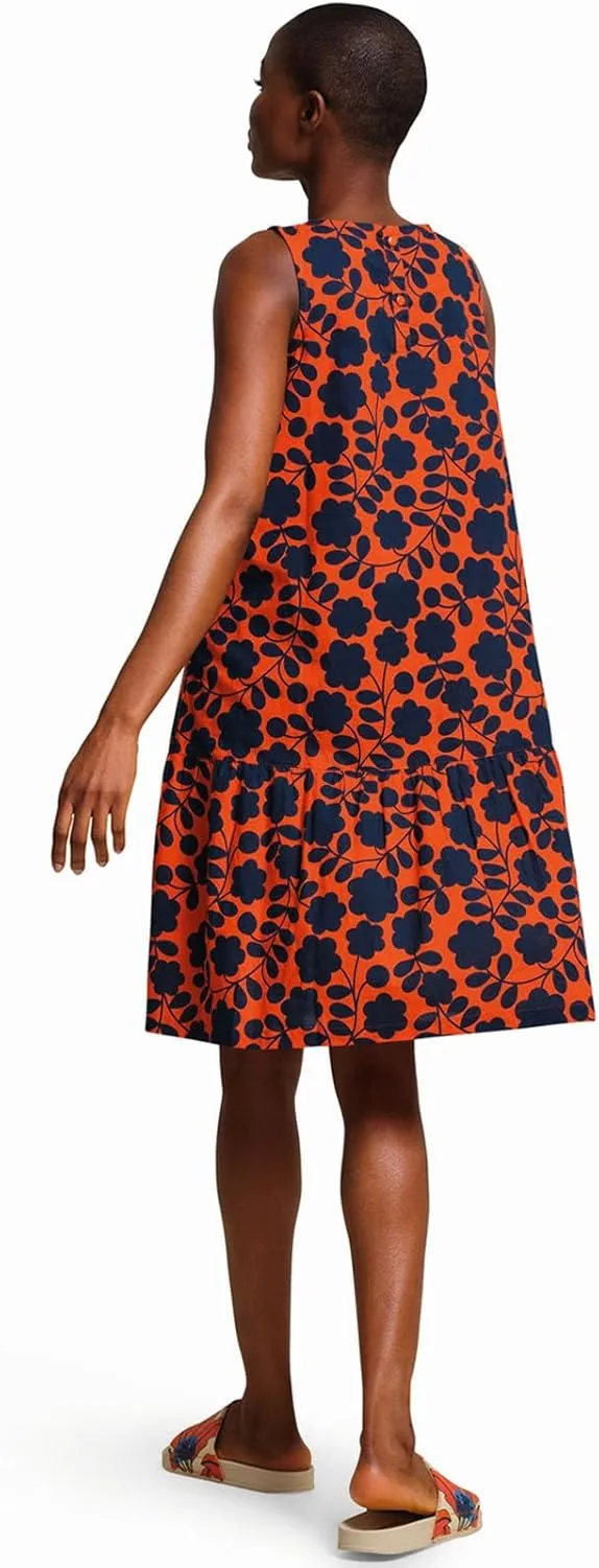 Womens Orla Kiely Bold Pattern Above The Knee Summer Beach Dress