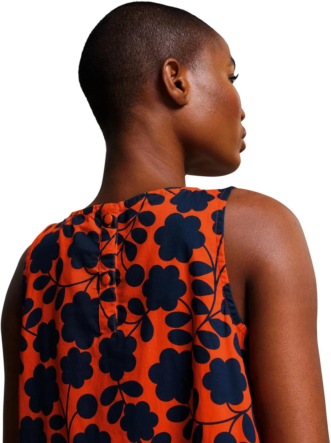 Womens Orla Kiely Bold Pattern Above The Knee Summer Beach Dress