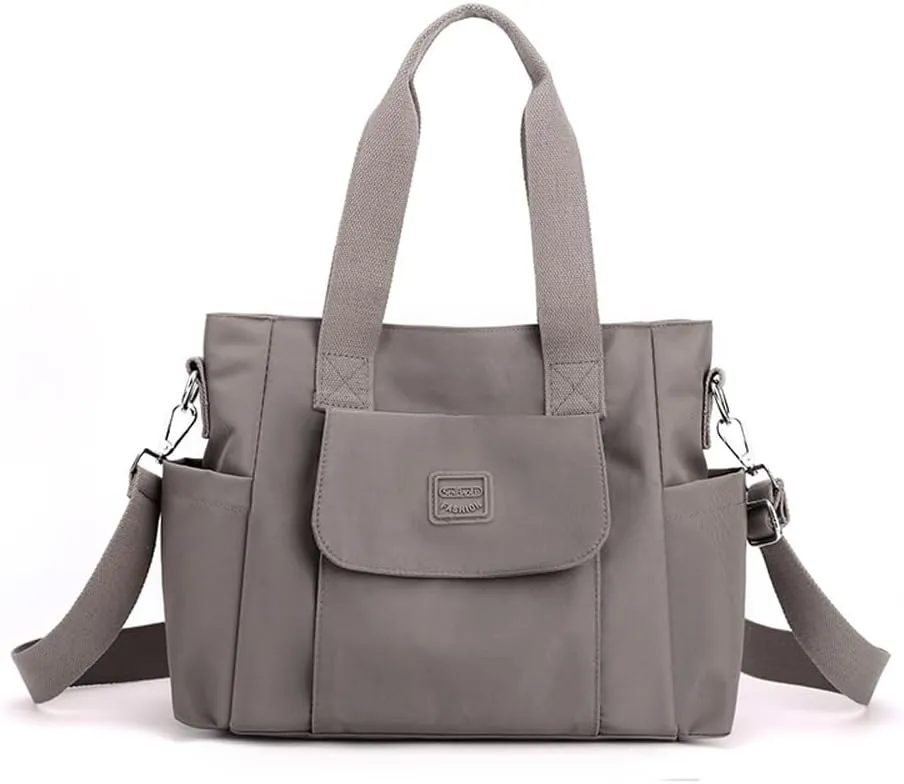Women's Tote Purses Multi-pocket Shoulder Crossbody Bag Light Large Handbags for Work Travel Shopping