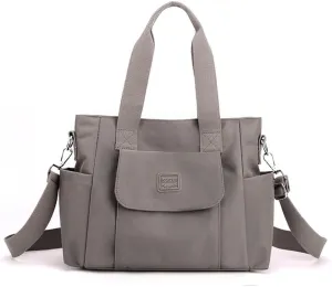 Women's Tote Purses Multi-pocket Shoulder Crossbody Bag Light Large Handbags for Work Travel Shopping