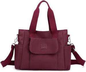 Women's Tote Purses Multi-pocket Shoulder Crossbody Bag Light Large Handbags for Work Travel Shopping