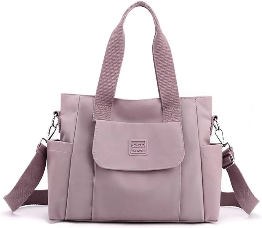Women's Tote Purses Multi-pocket Shoulder Crossbody Bag Light Large Handbags for Work Travel Shopping