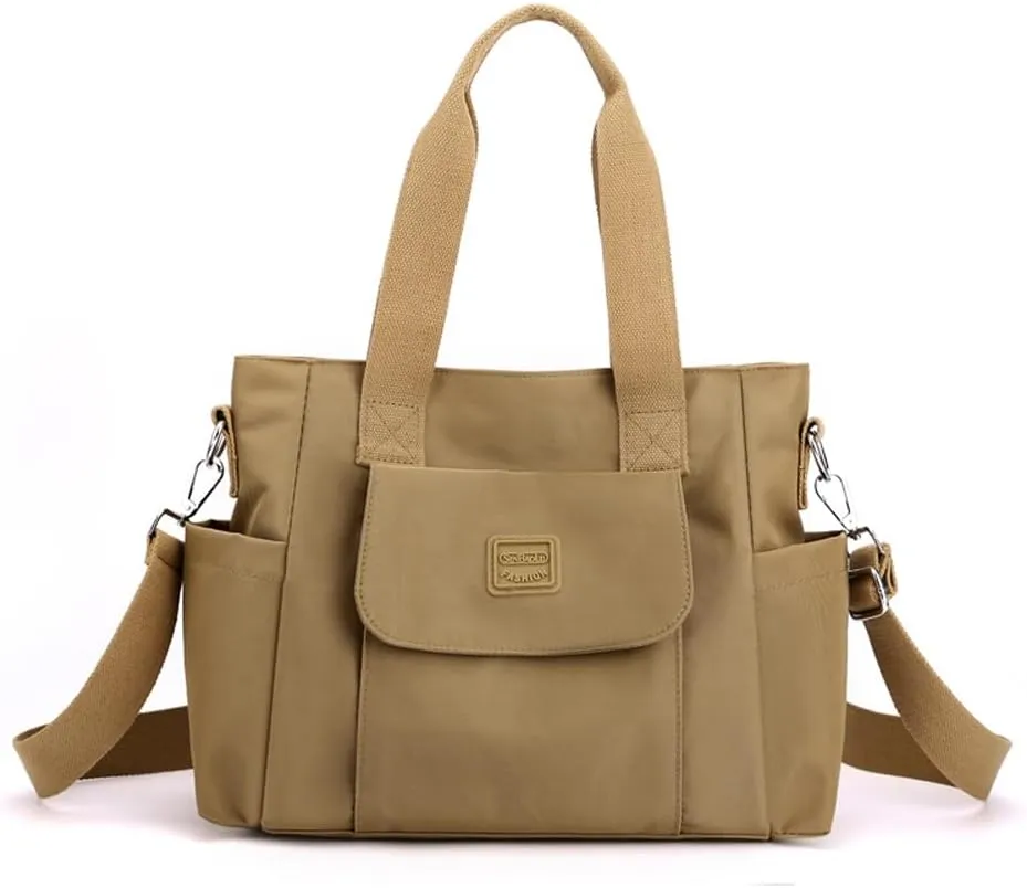 Women's Tote Purses Multi-pocket Shoulder Crossbody Bag Light Large Handbags for Work Travel Shopping