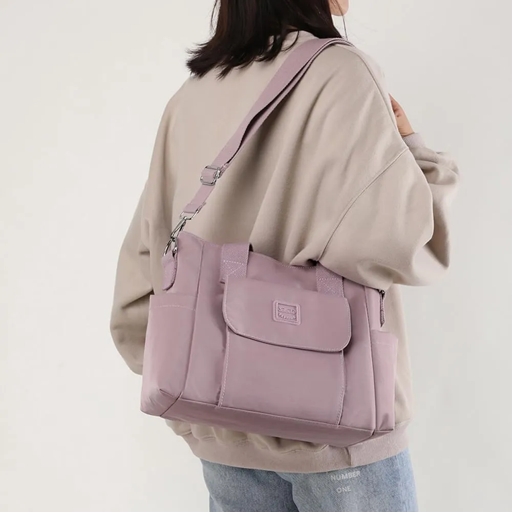 Women's Tote Purses Multi-pocket Shoulder Crossbody Bag Light Large Handbags for Work Travel Shopping
