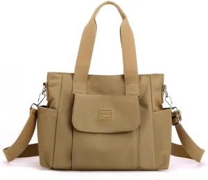 Women's Tote Purses Multi-pocket Shoulder Crossbody Bag Light Large Handbags for Work Travel Shopping
