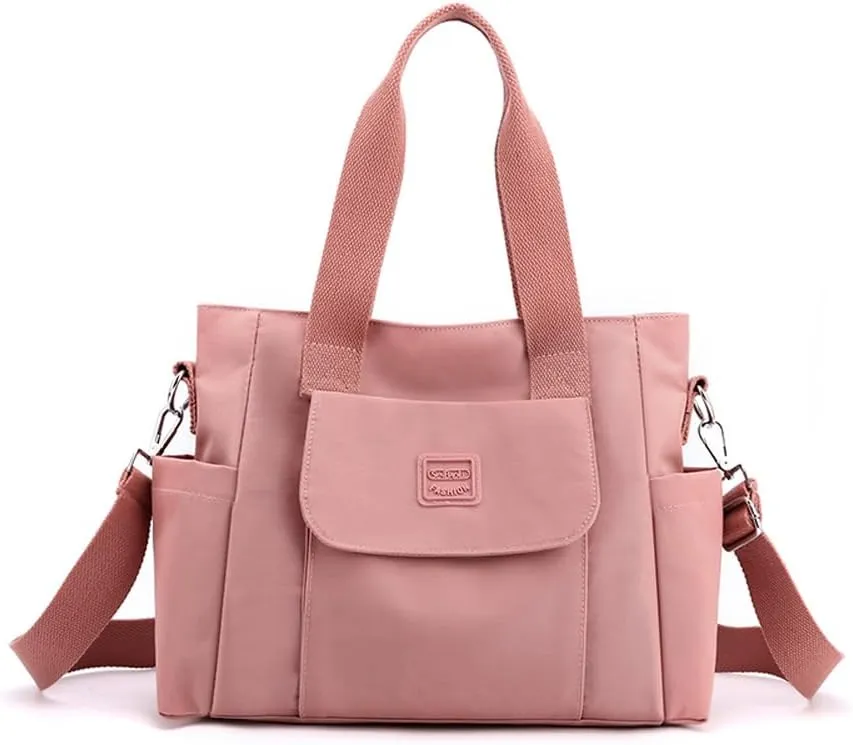 Women's Tote Purses Multi-pocket Shoulder Crossbody Bag Light Large Handbags for Work Travel Shopping