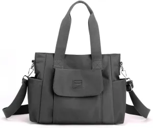 Women's Tote Purses Multi-pocket Shoulder Crossbody Bag Light Large Handbags for Work Travel Shopping