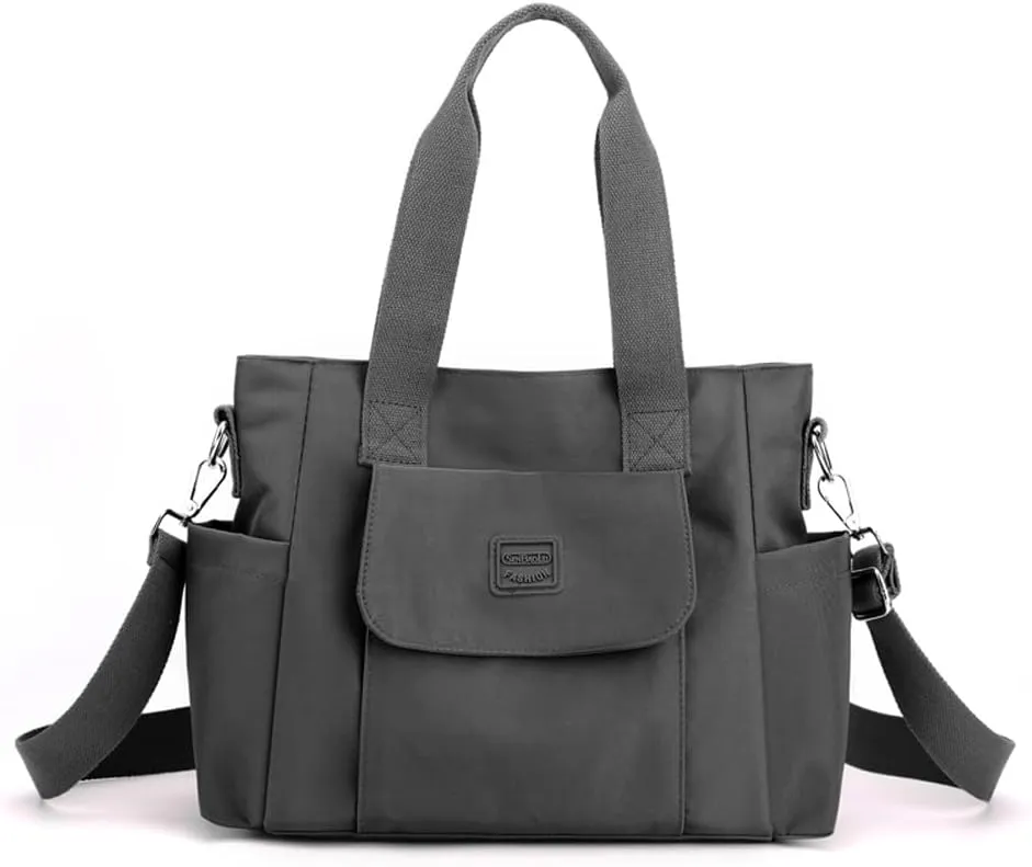 Women's Tote Purses Multi-pocket Shoulder Crossbody Bag Light Large Handbags for Work Travel Shopping