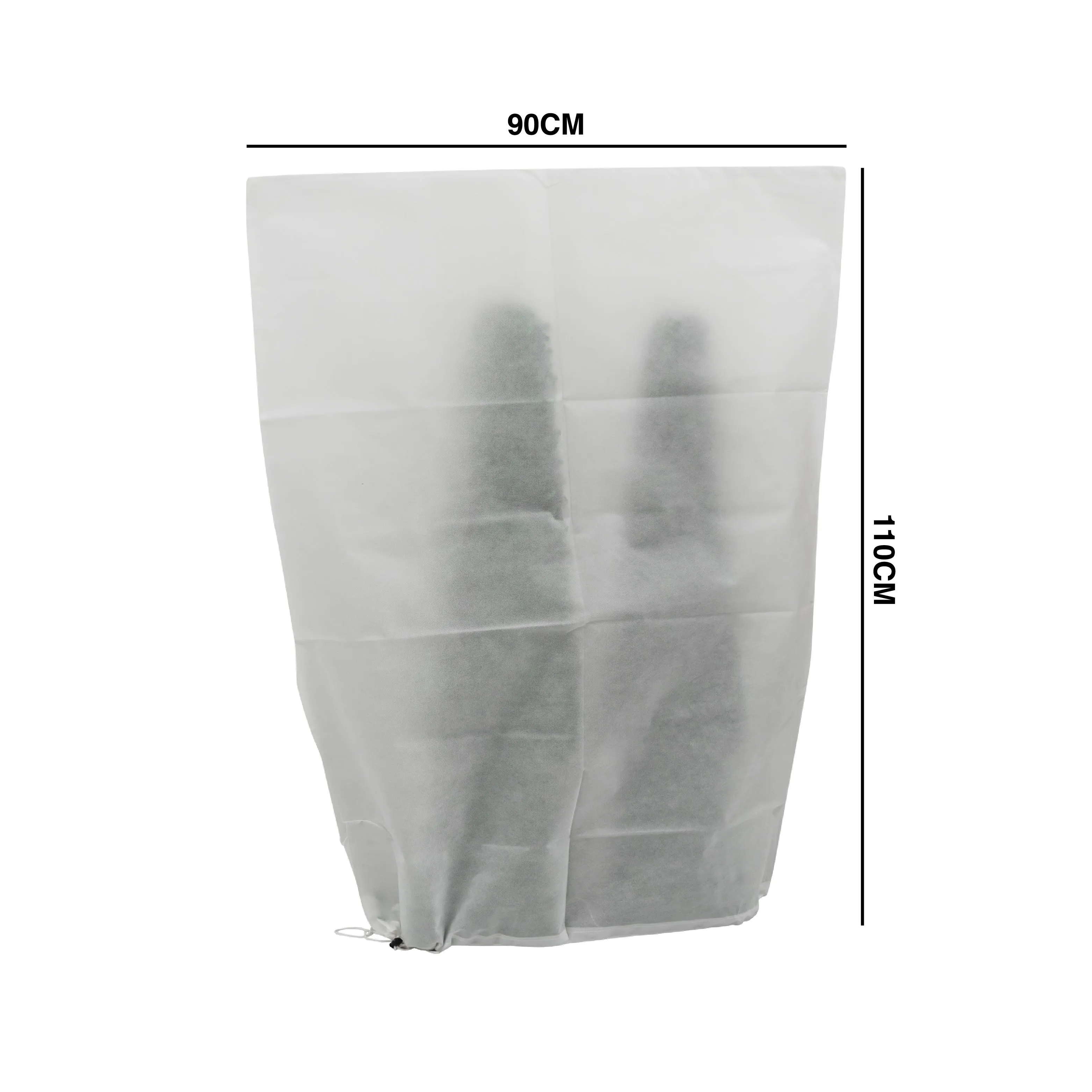 Woodside Plant Fleece Frost Protection Covers/Bags/Winter Jackets, Pack of 6