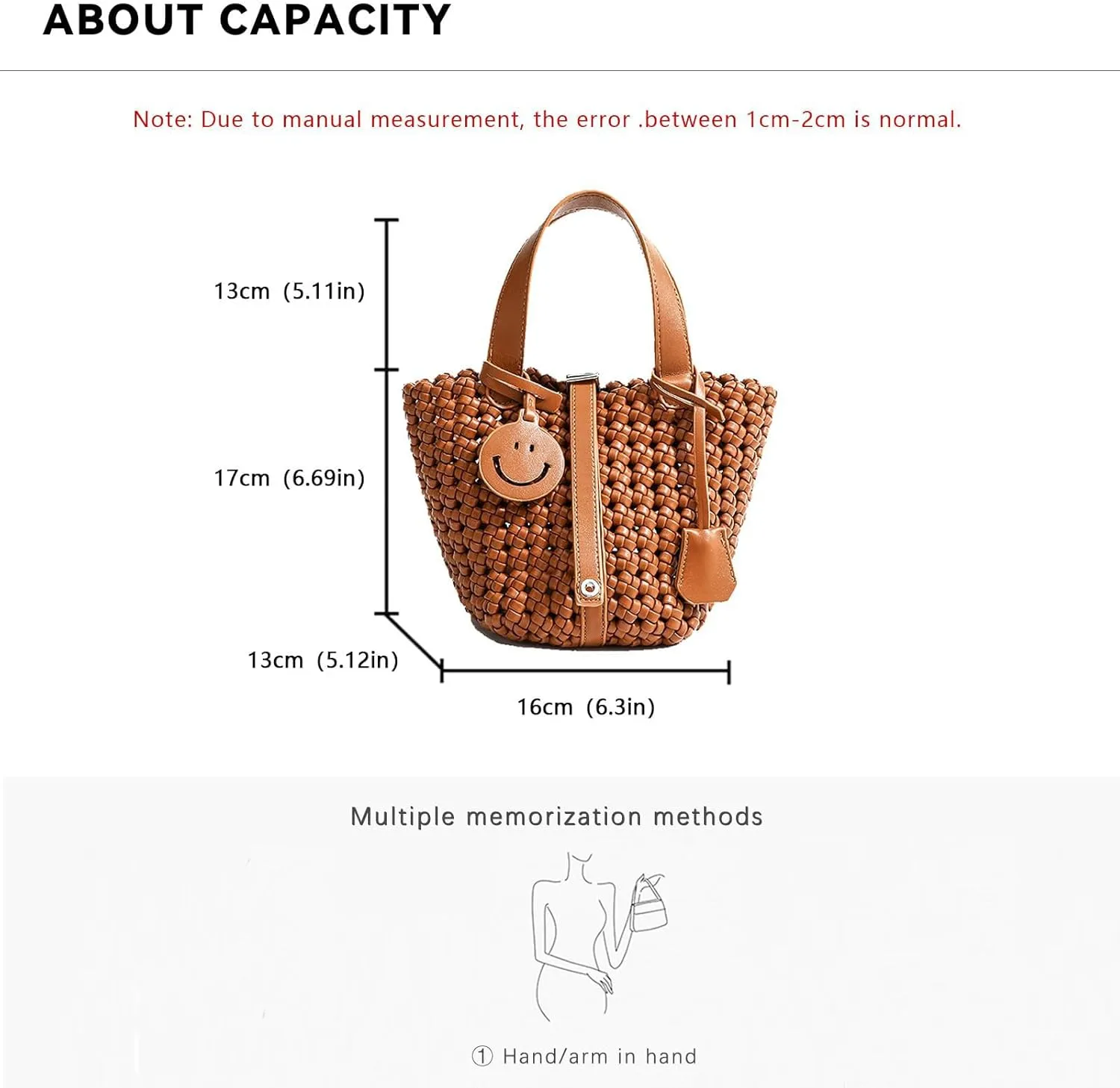 Woven Handbags for Women Top Handle Satchel Handbag Basket Bucket Bag Small Woven Tote Bag Hobo Purses