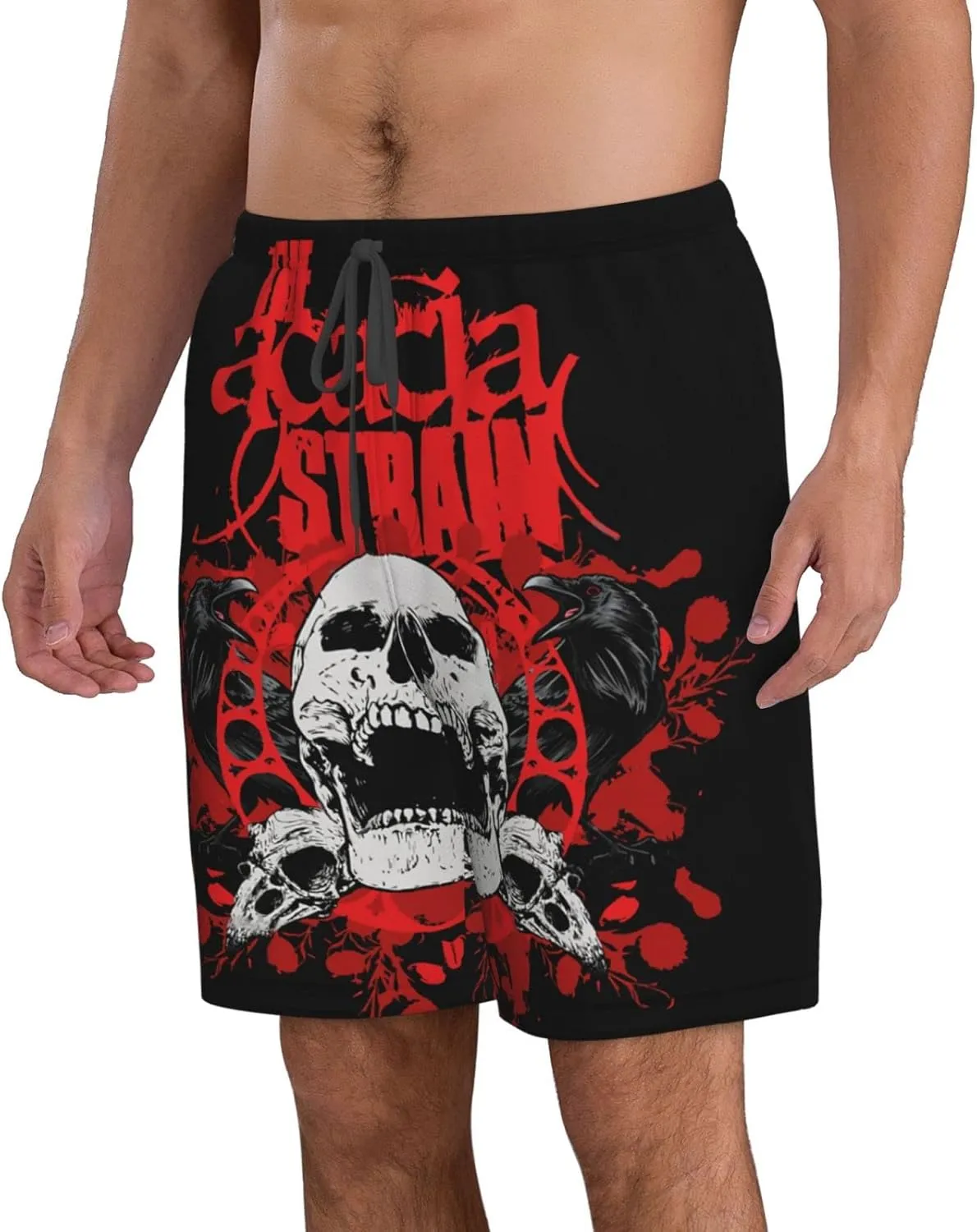 XENITE The Acacia Music and Strain Mens Swim Trunks Swim Shorts with Mesh Lining Beach Shorts Bathing Suits