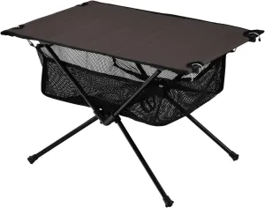 xigua Coffee Color Folding Camping Table,Portable Camp Table with Carry Bag Beach Table Folding Table for Picnic, Camp,Party,Travel3