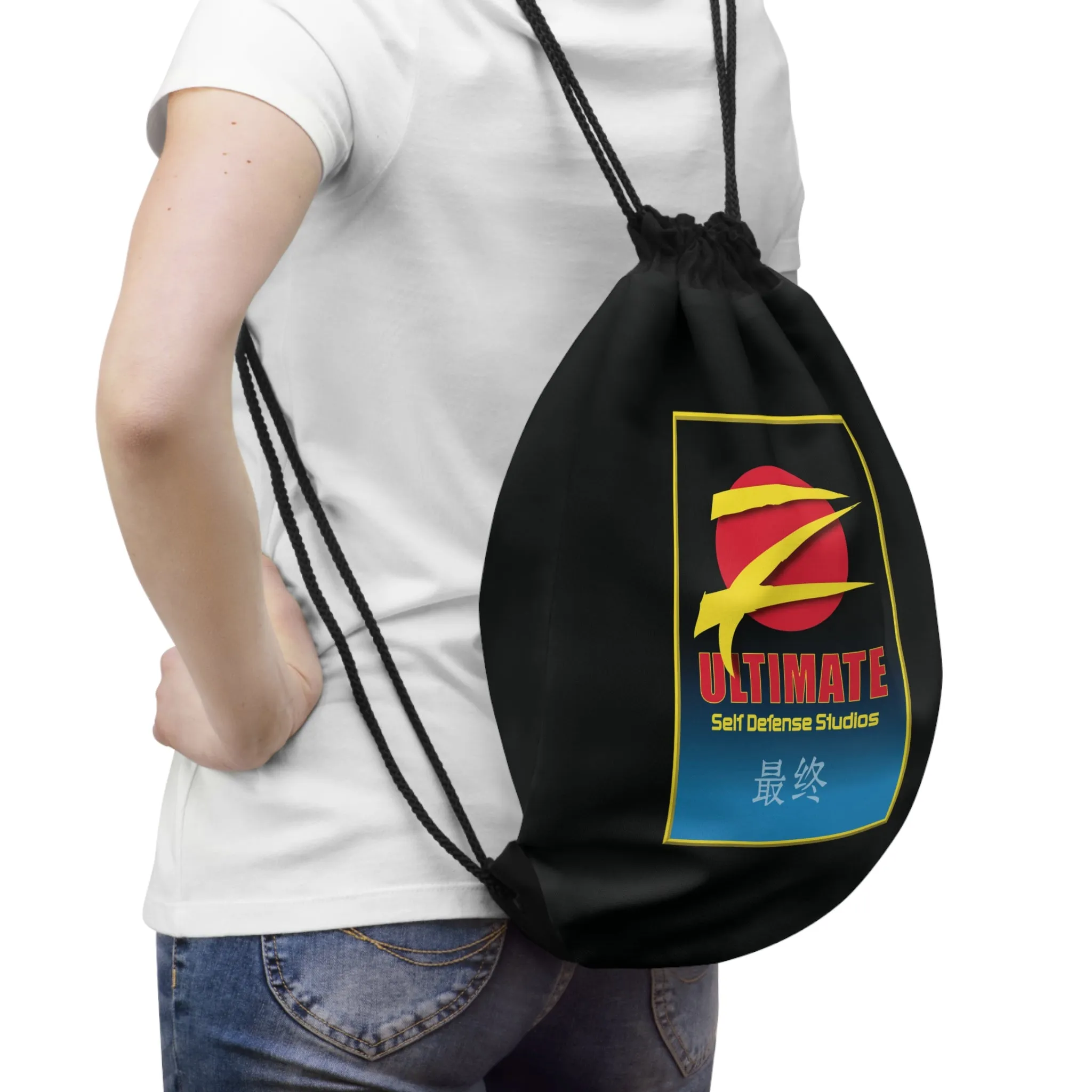 Z-Ultimate Black Drawstring Bag