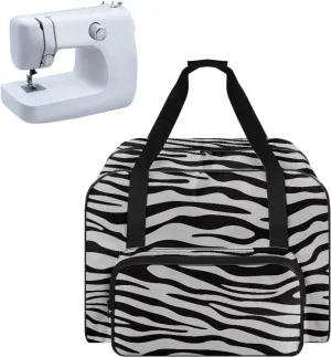 Zebra-Stripe Sewing Machine Bag Useful Storage Bags Fashion Large Capacity Home Assortment Case Organize