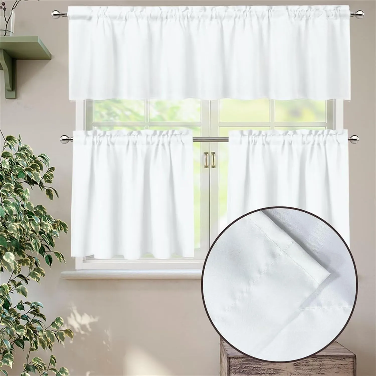 ZFRXIGN Western Aztec Horse Window Curtain and Valance Set for Home Kitchen Decor Medium Valances for Living Room Window Drapes 54 Inch Window Treatments 3 Piece Tribal Southwestern Boho