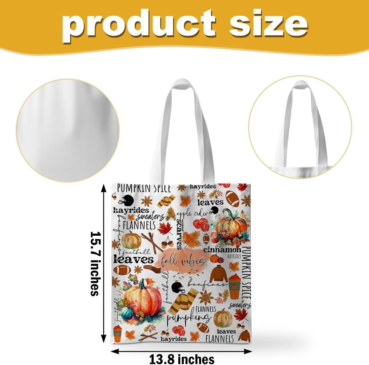 ZHAMEN Gnomes Gifts for Women - Funny Thanksgiving Pumpkin Christmas Halloween Sunflower Tote Bag