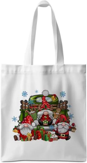 ZHAMEN Gnomes Gifts for Women - Funny Thanksgiving Pumpkin Christmas Halloween Sunflower Tote Bag
