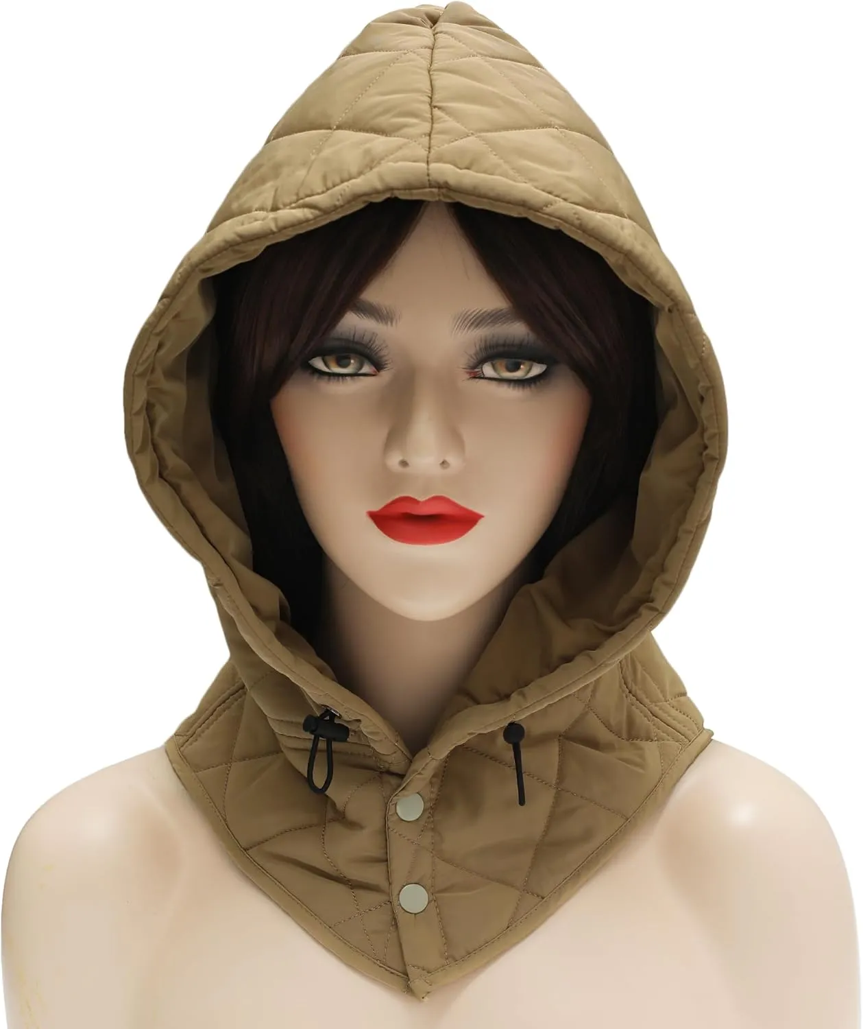 ZLYC Women Windproof Winter Hats Down Hooded Scarf Balaclava Beanie Warm Skull Cap