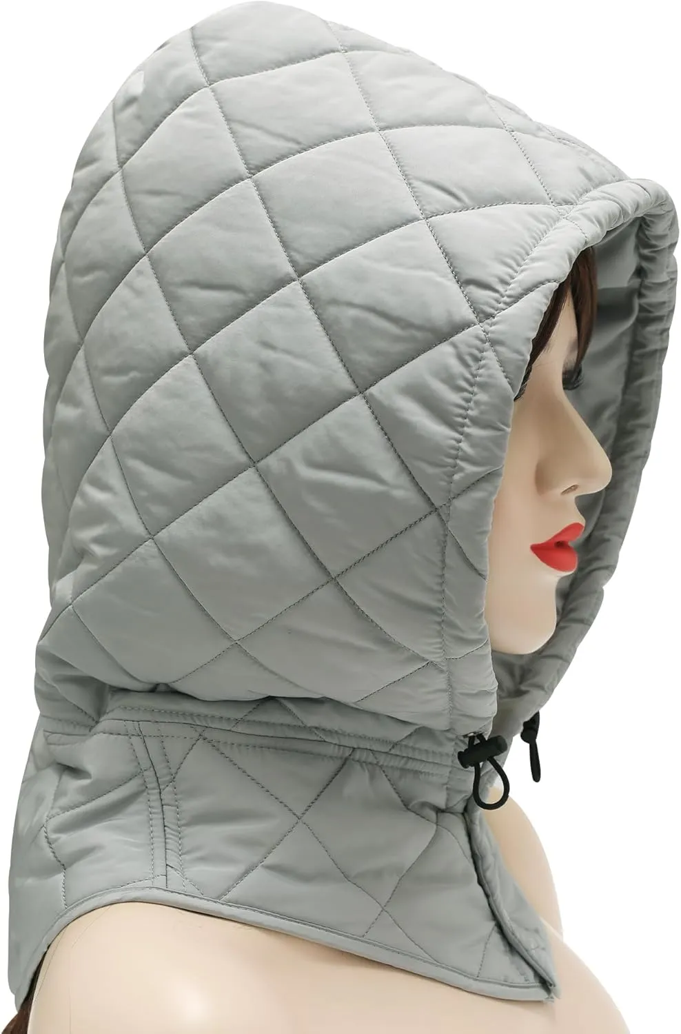 ZLYC Women Windproof Winter Hats Down Hooded Scarf Balaclava Beanie Warm Skull Cap