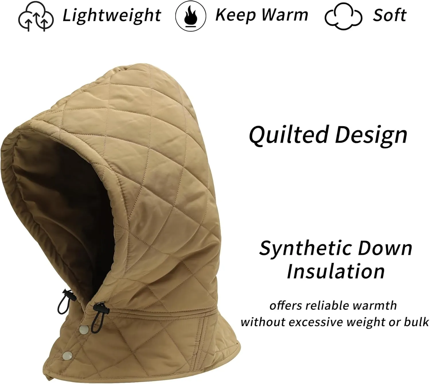 ZLYC Women Windproof Winter Hats Down Hooded Scarf Balaclava Beanie Warm Skull Cap